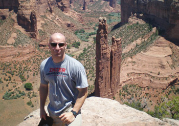 Brother Patrick Cousins, S.C. at Canyon de Chelly in the Navajo Nation of Arizona