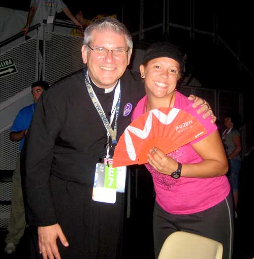 Br. Paul with Pilgrim