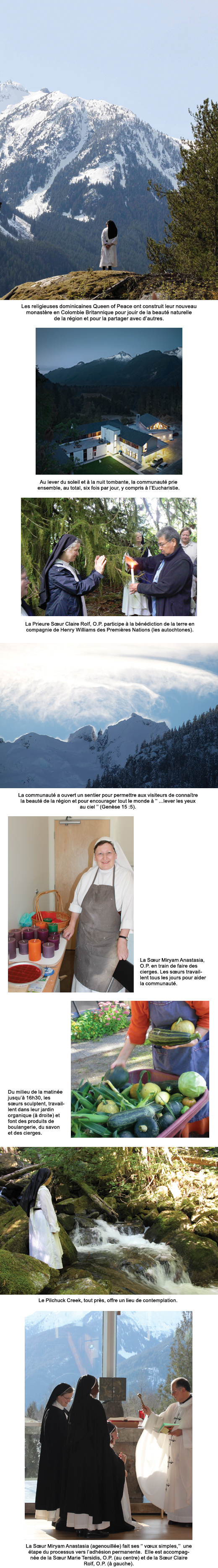 Various images from  Queen of Peace Monastery