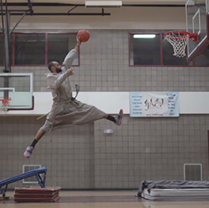 The Franciscan Friars of the Renewal produced a video of their spectacular basketball stunts