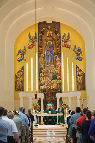 Gilger celebrates his first Mass.