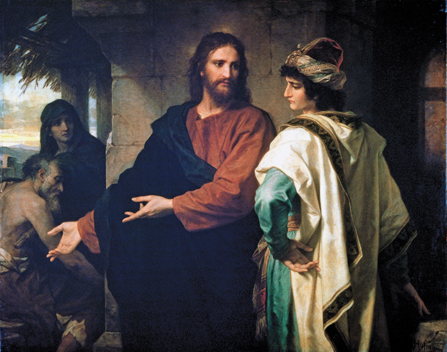 "Jesus and the Rich Young Man," Heinrich Hofmann, wikimedia commons