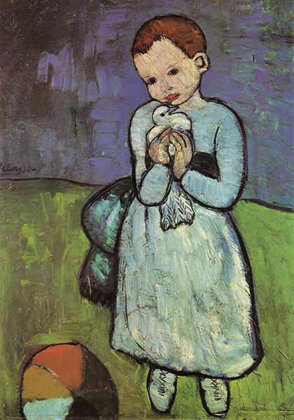 Child with a Dove by Pablo Picasso (1901)