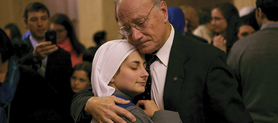 Gregory Marcantel with his daughter on her investiture day.