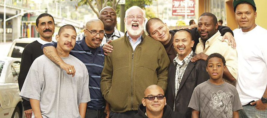 Father Greg Boyle, S.J. with his “homies.”