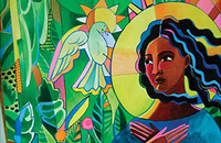 "Annunciation Quilt" image of Mary