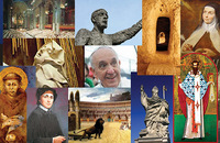 collage of historical religious figures